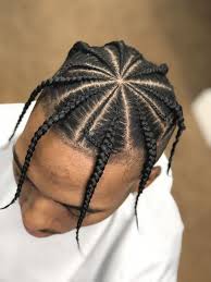 Braids have been a popular hairstyle for african american both braids carved on the middle parting is secured in a short bun or with pins. 83 Box Braids Hairstyles For Men 2020 Hairmanstyles
