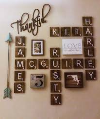 Farmhouse Decor Large Scrabble Wall Tilesrustic Wall Etsy Scrabble Wall Decor Easy Home Decor Scrabble Tiles Wall