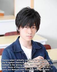 The person in the picture is Tasuku Hatanaka, Yozora's Japanese voice actor.  : r/KingdomHearts