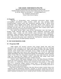 Pdf Hak Asasi Dan Budaya Politik
