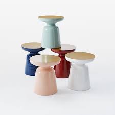 Martini Two Tone Side Table Side Table Gold Side Table Modern Coffee Tables