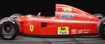 3 automobiles by ferrari », elle est maintenant positionnée verticalement sur un mur, nez vers le bas, dans le hall du musée. Ferrari 641 Side View Blendernation
