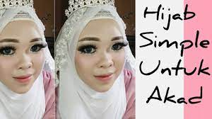 Pada umumnya, akad nikah digelar dengan penuh sakral, bahkan seringkali menguras air. Hijab Simple Untuk Akad Nikah I By Vapinka Makeup Youtube
