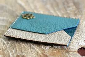 Custom card sleeves now available! Leather Card Sleeve Free Tutorial Craft Passion