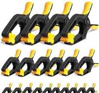 EQUIPTZ Spring Clamps for Woodworking, Crafts, Backdrop and ...