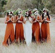 Spaghetti Straps Bridesmaid Dresses Burnt Orange Bridesmaid Dresses Beach Wedding Party Bridesmaid Dresses Pd211252 From Bellabridal Orange Bridesmaid Dresses Burnt Orange Bridesmaid Dresses Beach Bridesmaid Dresses
