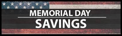 Veterans day vs memorial day: Memorial Day Savings All Month Long