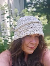 Vintage-inspired crochet cloche hat and dress