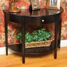Wildon Home Bay Shore Large Half Moon Console Table Half Moon Console Table Rustic Console Tables Console Table