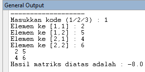 Setelah mempelajari materi ini, diharapkan anda dapat menguasai cara menyelesaikan determinan untuk matriks nxn terutama untuk perhitungan matriks ordo 4x4. Contoh Program Hitung Determinan Matrik Ordo 2x2 3x3 Dan 4x4 Dengan Java Ayo Belajar Sama Sama