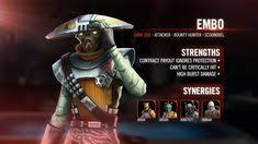 Kit Reveal Embo Star Wars Galaxy Of Heroes Forums Star Wars Bounty Hunter Star Wars Characters Pictures Star Wars Characters