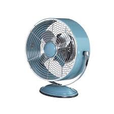 Decobreeze Retro Fan Air Circulator Table Fan With Full Pivot Fan Head Blue Walmart Com Retro Fan Wall Mounted Fan Metal Fan