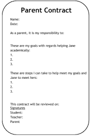 And Finally The Parent Contract To Ensure Parents Are Also Aware And Involved And Supportive Behavior Contract Parent Resources Parent Involvement