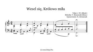 Wesel Sie Krolowo Mila Nuty Tekst Pdf Organy Pianino