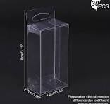 AHANDMAKER PVC Plastic Box 30 Pieces Rectangle Foldable ...