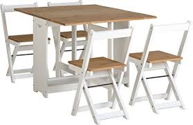 White Pine Butterfly Drop Leaf Foldaway Dining Set With 4 Foldaway Chairs 164 97 Foldable Dining Table Dining Table Small Space Folding Dining Table