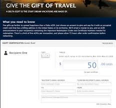 4.4 out of 5 stars 1,285 $25.00 $ 25. Using Delta Gift Certificates To Meet Minimum Credit Card Spend