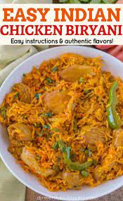 Cooking with steam in an enclosed utensil produce the best biryani rice. Chicken Biryani Dinner Then Dessert