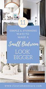 11 Simple And Stunning Ways To Make A Small Bedroom Look Bigger Flourishmentary In 2021 Small Bedroom Small Bedroom Inspiration Small Bedroom Ideas For Women
