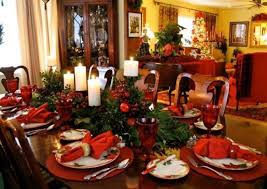 In this vibrant dining room, red wicker chairs provide both rich hues and interesting texture. Best Red Green Christmas Table Decor Ideas Virily
