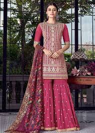 Sarara plaazo heavy georgette silk inner cotton full stitched embroidery sequence work top sarara plazzo dupatta weeding wear bridal dress devfab 5 out of 5 stars (15) sale price $61.20 $ 61.20 $ 68.00 original price $68.00 (10%. Plus Size Sarara Suit Georgette Suit Yd012siy Siya Fashions