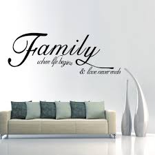  Family Wall Quotes Fmaily Where Life Begins And Love Never Ends Vinyl Wall Quote Home Wall Decor 58 X 22 Family Wall Quotes Family Wall Wall Decor Quotes
