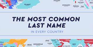 Spanish last names starting with b The Most Common Last Name In Every Country Netcredit Blog