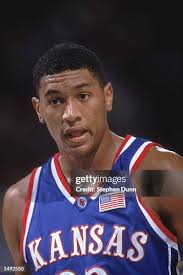 Portrait of Wayne Simien of the Kansas Jayhawks during the NCAA... News  Photo