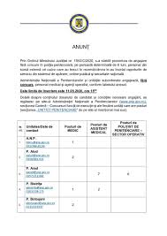 12 noiembrie 2018 telem iași. AnunÅ£ De Angajare FÄƒrÄƒ Concurs Pe PerioadÄƒ DeterminatÄƒ De 6 Luni AdministraÅ£ia NaÅ£ionalÄƒ A Penitenciarelor FederaÈ›ia Sindicatelor Din Sistemul Penitenciar