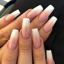 Tammy Taylor South Africa On Instagram French Fade Acrylic With Top Gel Plus Summer Nails Using Faded Nails White Acrylic Nails Ombre Acrylic Nails