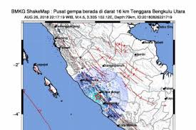 Gempa dengan magnitudo 5,7 mengguncang bengkulu, sabtu iya gempa barusan cukup terasa, dinding rumah sempat bergetar, kata luzi, warga kelurahan kandang. Gempa 5 4 Sr Guncang Kota Bengkulu Antara News