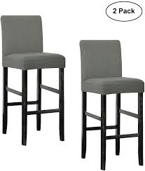 Womaco Stretch Chair Cover For Counter Height Chair Set Of 2 Bar Stool Slipcover Short Back Chair In 2020 Bar Height Chairs Bar Stool Slipcovers Counter Height Chairs