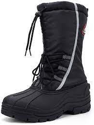 Amazon Com Aleader Waterproof Snow Boots For Men Insulated Warm Winter Shoes Boots Gray 12 D M Us Mens Snow Boots Best Mens Winter Boots Mens Winter Boots