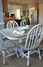 How To Refinish A Table Sand And Sisal Refinished Table Furniture Makeover Home Decor