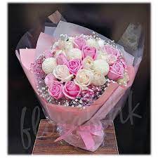 We are proud to be part of the largest floral franchisor in the world! Pink Rose Flower Bouquet Ivory White Rose Flowers Hong