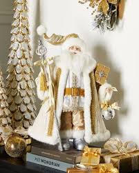 Exclusive 20 Gold Silver Decorative Santa Gold Holiday Decor Gold Christmas Decorations Unique Christmas Decorations