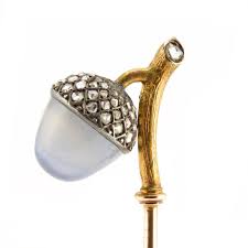 Faberge August Hollming Acorn Hat Pin Bijouterie Bijoux Joaillerie