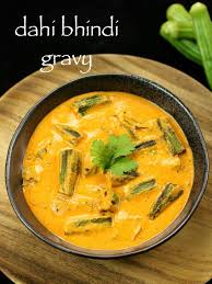 Dahi Bhindi Recipe Dahi Wali Bhindi Recipe Okra Yogurt Gravy Recipe Recipe Gravy Recipes Okra Recipes Indian Food Recipes