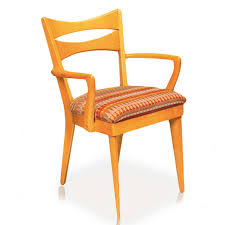 A very nice heywood wakefield mid century light maple dining room table and 6 chairs in the 'champagne' finish. Heywood Wakefield Mid Century Modern Dining Room Furniture