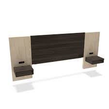 Simplicity 53h King Size Headboard With Nightstand Panels And 2 Power 1 Usb Outlet Artone