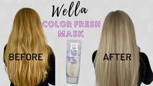 To quote the fda website: Wella Color Fresh Mask How To Use Pearl Blonde Youtube