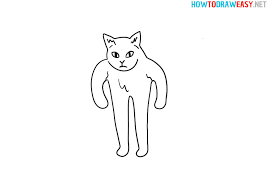 They also make the cat look much more cute. How To Draw A Cat Meme How To Draw Easy