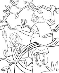 Enjoy these free handwriting practice worksheet in standard block print or standard manuscript with fun coloring images. Bible Coloring Page For Sunday School Zacchaeus Come Down