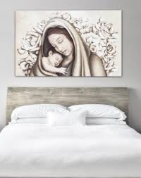Quadro Pintdecor Maternita Con Roselline P4742 Arredishop It Arte Murale Dipingere Idee Quadri Astratti