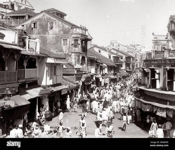 Bombay native town street scene hi-res stock photography and images - Alamy
