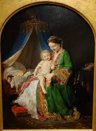 Touch one of your child's toes for each of the piggies tickle your child when you get to the last line. This Little Piggy Wikipedia