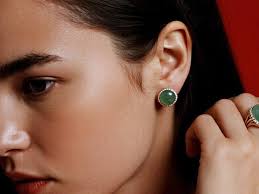 Amazon.com: 18k Gold Grade A Natural Ruby/Green Jade Dangle Earrings, Jade  Dangle Earrings with Freshwater Pearls,Lunar New Year Lucky Charm (Ruby  Earrings): Clothing, Shoes & Jewelry