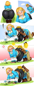 Rule 34 - ! 1boy 1girls All Fours Ass Grab Bent Over Big Ass Big Butt Black  Leggings Blonde Hair Blue Eyes Blush Brap Breath Of The Wild Face In Ass  Fard
