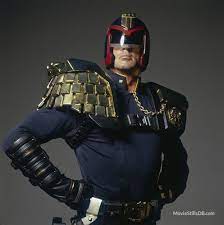 Judge Dredd Promo Shot Of Sylvester Stallone Sylvester Stallone Judge Dredd Sylvester