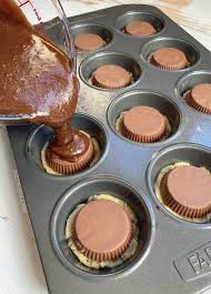 Peanut Butter Cup Stuffed Brookies Recipe Fun Desserts Party Food Dessert Dessert Recipes